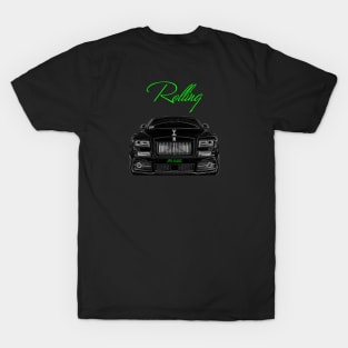 Phantom Rolls Royce Car Rolling Front End T-Shirt